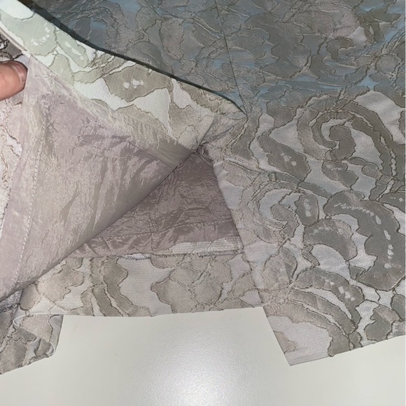 Adrianna Papell Sleeveless Cocktail Dress Floral Embroidered Sheath Pattern - Picture 7 of 10